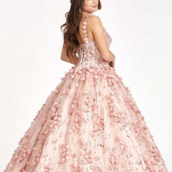 GLS Collective Dresses & Skirts - BLUSH Beads and Jewel Embellished Bodice Sweetheart Quinceanera Dress GL1959